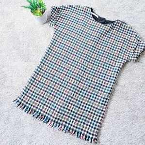 ⭐Zara Trafaluc Collection Colorful Houndstooth Dress 6⭐